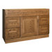 Amalfi Series 48" x 18" Red Oak Bathroom Vanity with Four Drawers in Autumn Finish
