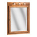 Bostonian Series 24" x 32" Red Oak Lighted Medicine Cabinet in Honey Oak Finish