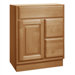 Salerno Series 24" x 21" Maple Bathroom Vanity with Right-Side Drawers in Cider Finish