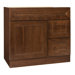 San Remo Series 36" x 21" Black Walnut Bathroom Vanity in Chestnut Finish