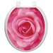 Themes Toilet Seat Applique with Single Rose Design