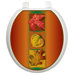 Seasonal Toilet Seat Applique with Autumn Leaves Design