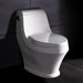 Adonis Contemporary Elongated One Piece Toilet in White