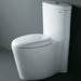 Monterey Contemporary Elongated One Piece Toilet with Dual Flush in White