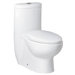 Hermes Contemporary Elongated One Piece Toilet in White