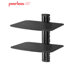 Dual AV Wall Shelf with Glass