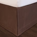 "Hike Up Your Skirt" Matte Satin Bedskirt in Chocolate 