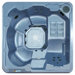 St. Thomas 8 Person 70 Jet Lounger Spa