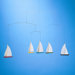 Dinghy Regatta Mobile with Five Ships