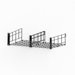 Bin-Max Storage Shelf Unit in Black (Set of 2)