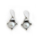 The Kenari Artisan Pearl Exotic Gray Dangle Earrings
