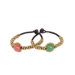 The Tiraphan Hasub Artisan Beaded Planet Spring Wristband Bracelets ( Set of 2 )