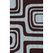 Pop Maze Chocolate Blue Rug