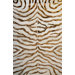 Earth Safari Zebra Print with Faux Silk Highlights Rug