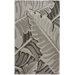 Pop Bold Leaves Grey Rug