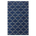 Bella Marrakesh Moroccan Trellis Blue Rain Rug