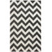 Marrakesh Meridian Chevron Black Rug