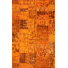 Overdye Contour Patchwork Melon Rug