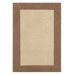 Bella Solid Border Taupe Rug