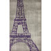 Ayers Dark Grey Eiffel Novelty Rug