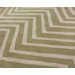 Trellis Green Chevron Rug