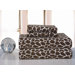 Heavy Weight Printed Flannel Sheet Set in Chocolate Giraffe Print