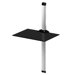 Plasma Single Shelf Support System in Black and Silver