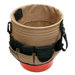 48 Pocket Bucket Organizer in Khaki / Black
