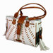 Faux Leather Handbag Pet Carrier in White
