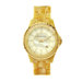Women's Horn Acrylic Watch with Gold Tone Dial