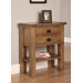 Brooklyn Two Drawer and One Shelf  Console Table in Rich Patina