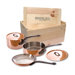 M'Heritage Stainless Steel 5-Piece Cookware Set with Crate
