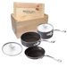 M'Stone2 Anodized Aluminium 5-Pieces Cookware Set with Crate