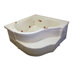 60" x 60" Soaker Deep Corner Bath Tub
