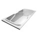 72" x 36" Whirlpool Arm-Rest Bath Tub