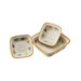 Paw Print Dog Dish in Cream