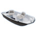 10.2' Water Quest Fishing Boat in Light Gray / Dark Gray
