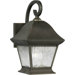 One Light Outdoor Wall Lantern with Clear Shade in Royal Bronze