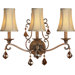 Three Light Wall Sconce in Rustic Sienna