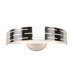 Seattle Two Light Wall Sconce with Bottom Glass Diffuser in Polished Chrome