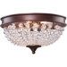 Cobochon 2 Light Flush Mount