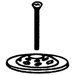 Replacement Dome Grid Tub Drain and Screw