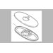 C Spout 3 Hole Bathroom Escutcheon