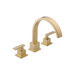 Vero Double Handle Deck Mount Roman Tub Trim with Handshower