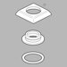 Dryden Handle Base with Gasket and Set Screw