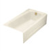 Mendota 5' Bath Tub in Almond with Right-Hand Drain