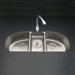Undertone&reg; triple-basin undercounter D-bowl kitchen sink