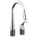 Simplice One Handle Widespread Pull Down Secondary Kitchen Faucet