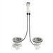 Duostrainer Dry Sink Strainer with Dual Cable Drain
