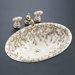 Briar Rose Design on Vintage Self Rimming Bathroom Sink